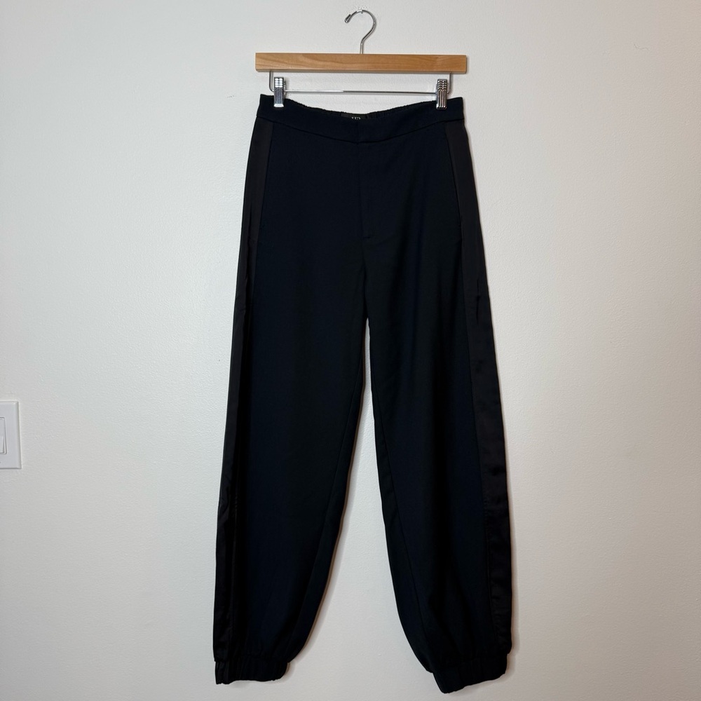 Abercrombie Nicole Benefield Midweight Tuxedo Trouser Jogger Varsity Stripe